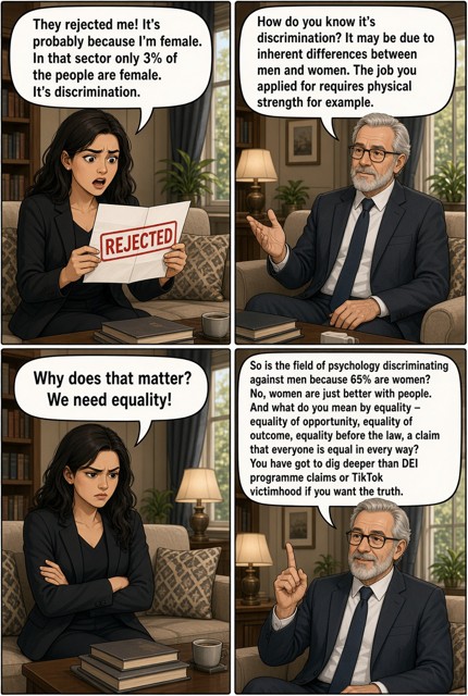 It's because I'm a woman!