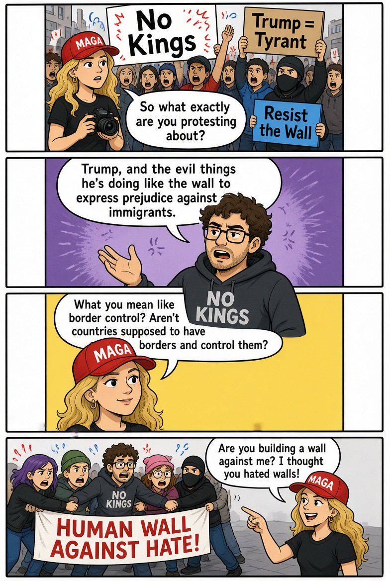 Leftists build a wall!